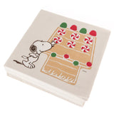 Peanuts Snoopy Gingerbread House Cocktail Napkins Pack of 40