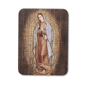 8" Our Lady of Guadalupe Wood Plaque