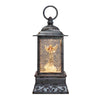 Silvery Angel with Dove Glitter Lantern 10.5"
