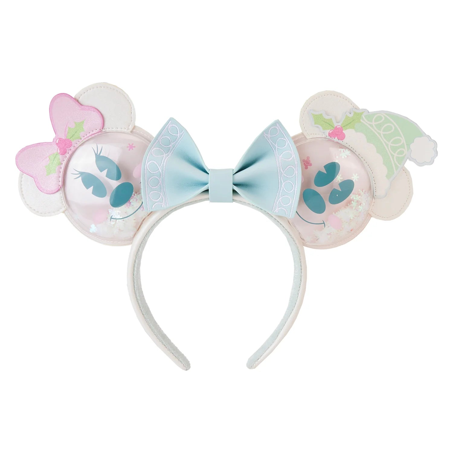Loungefly Disney Mickey & Minnie Pastel Snowman Ears  display picture 1