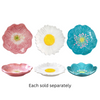 6" Flower Snack Plate in Pink, White, or Blue