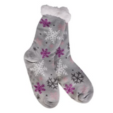 Snowflake Galore Thermal Slipper Socks