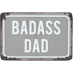 Copy of 6" x 4" Badass Dad Tin Plaque