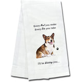 Kitchen Towel Every Bite You Take I'll Be Watching You Uncropped Schnauzer