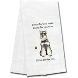 Kitchen Towel Every Bite You Take I'll Be Watching You Dachshund