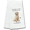 Kitchen Towel Every Bite You Take I'll Be Watching You Black Dachshund