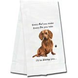 Kitchen Towel Every Bite You Take I'll Be Watching You Goldendoodle