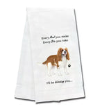 Kitchen Towel Every Bite You Take I'll Be Watching You Yellow Labrador