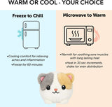 Baby Kitten Cat Microwavable and Coolable Warm Pals Stuffed Animal Plush with Lavender Scent