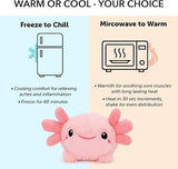 Baby Axolotl Microwavable and Coolable Warm Pals Stuffed Animal Plush with Lavender Scent
