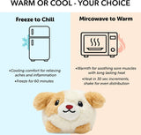 Baby Puppy Dog Microwavable and Coolable Warm Pals Stuffed Animal Plush with Lavender Scent