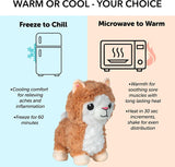 Llama Microwavable and Coolable Warm Pals Stuffed Animal Plush with Lavender Scent