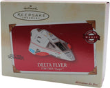 2002 Hallmark Keepsake Ornament Star Trek Voyager Delta Flyer Light & Voice Magic