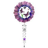 Pink Butterfly 3-Dimensional Wind Spinner