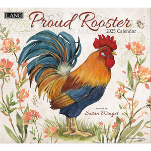 2025 Lang Wall Calendar Proud Rooster by Susan Winget