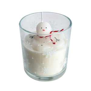 10oz Melting Snowman Art Candle