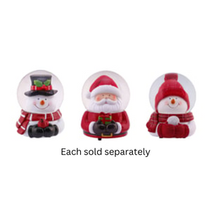 100MM Musical Resin Holiday Trio Water Globe