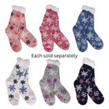 Snowflake Galore Thermal Slipper Socks