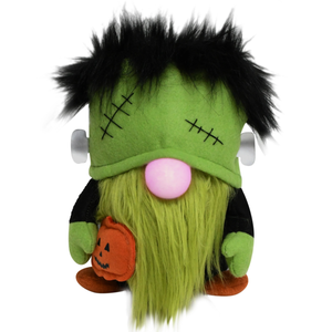 10" LED Light Up Nose Frankenstein Gnome Stuffed Plush