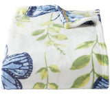 50" x 60" Butterfly Garden Single Layer Fleece Blanket - At Home by Mirabeau