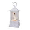 10.5" Heavenly White Angel with Dove Glitter Water Lantern