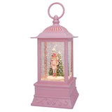 10.5" Pink Sugarplum Nutcracker Glitter Lantern