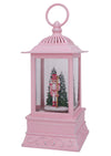 10.5" Pink Sugarplum Nutcracker Glitter Lantern