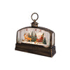 10" Extra W Santa's Sleigh Ride Glitter Lantern