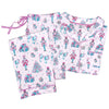 El Sugarplum Nutcracker Pink Button Down Loungewear Set
