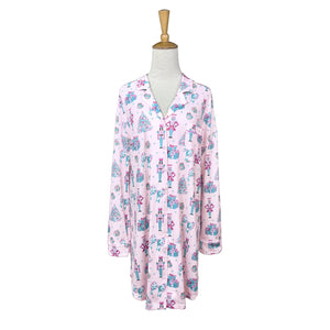 Sugarplum Nutcracker Long Sleeve Sleep Dress