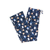Lounge Pants - Navy Kitten Garden