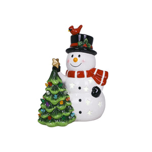 8" Frosty Friends LED Ceramic