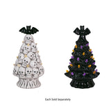 7.5" Bat Tree Top LED Lighted Halloween Ceramic Tree