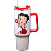 Betty Boop Kisses 40 Oz. Stainless Cup with Straw