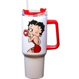 Betty Boop Kisses 40 Oz. Stainless Cup with Straw