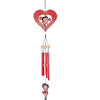 Betty Boop Red Heart Spinning Windchime