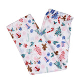 Women's Velvety Fleece PJ Bottoms Snowman Tree Holly Berry Gingerbreadman