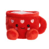 Palm Pals - Lotti Love Red Latte Cup with Hearts 5" Stuffed Plush