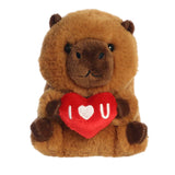 Rolly Pet I Love U Capybara 5" Plush Stuffed Animal