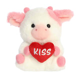 Rolly Pet Kiss Pink Cow 5" Plush Stuffed Animal