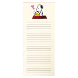 Peanuts Snoopy Typewriter Love Notes List Pad