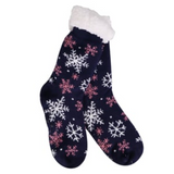 Snowflake Galore Thermal Slipper Socks