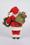 Lighted Berry Wreath Santa 16" Figurine