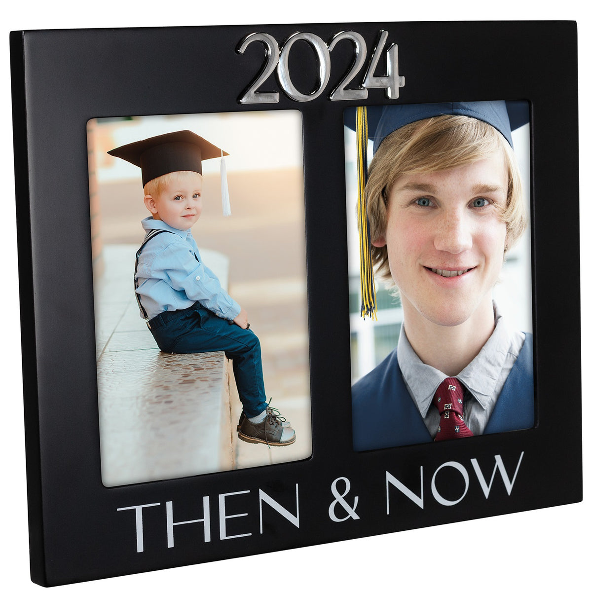 Then and Now 2024 Graduate Double Frame Holds 2 4"x6" Photos Steve's