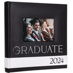 Class of 2024 Graduate Album Holds 120 4"x6" Photos