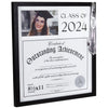 Graduate Class of 2024 3-in-1 Picture Frame Holds 4"x6" Photo, Tassel and Diploma