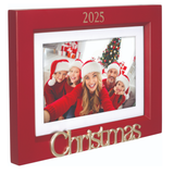 2025 Dated Christmas Expressions Picture Frame Holds 4" x 6" or 5" x 7" Horizontal Photo
