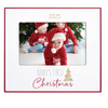 2025 Baby's First Christmas Picture Frame with Layers Trim and Gold Foil Tree Holds 4" x 6" Horizontal Photo