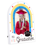 My First Graduation 2026 Curved Picture Frame Holds 3"x5" Photo
