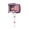 USA Flag Mini 6.5" Wind Spinner and 7.5" Crystal Twister Set